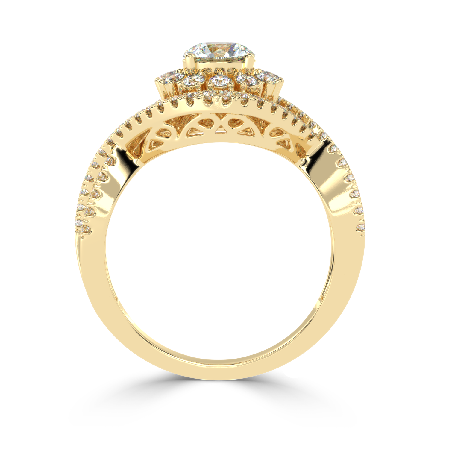 Buy 1.29Ct Fancy Natural Diamond Ring in Gold |SolitaireKart